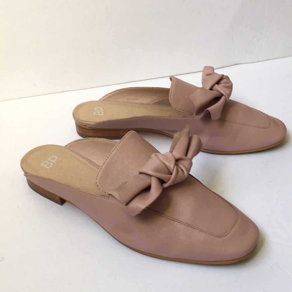 BP. Genuine leather mules slides